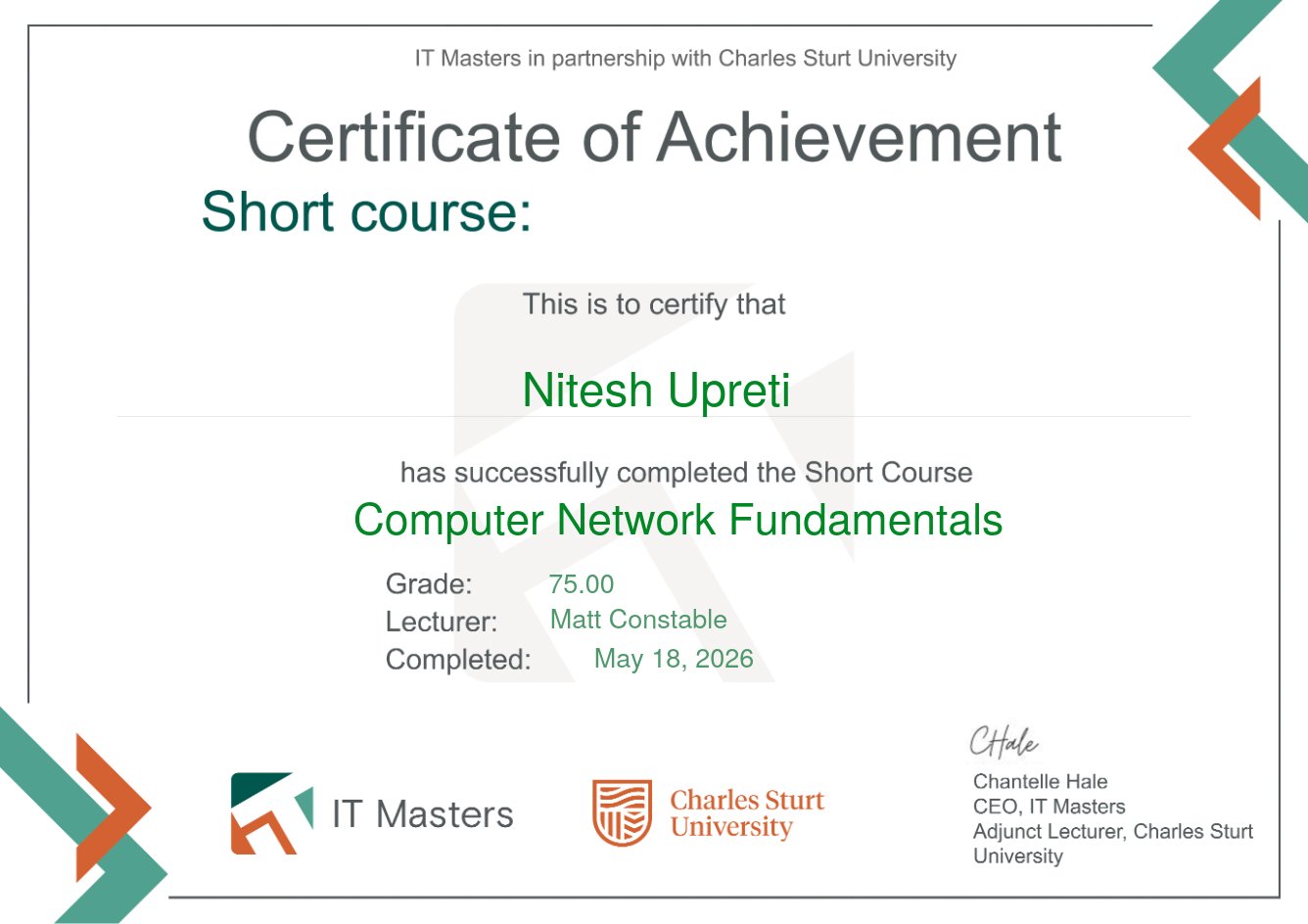 IT Masters Computer Network Fundamentals